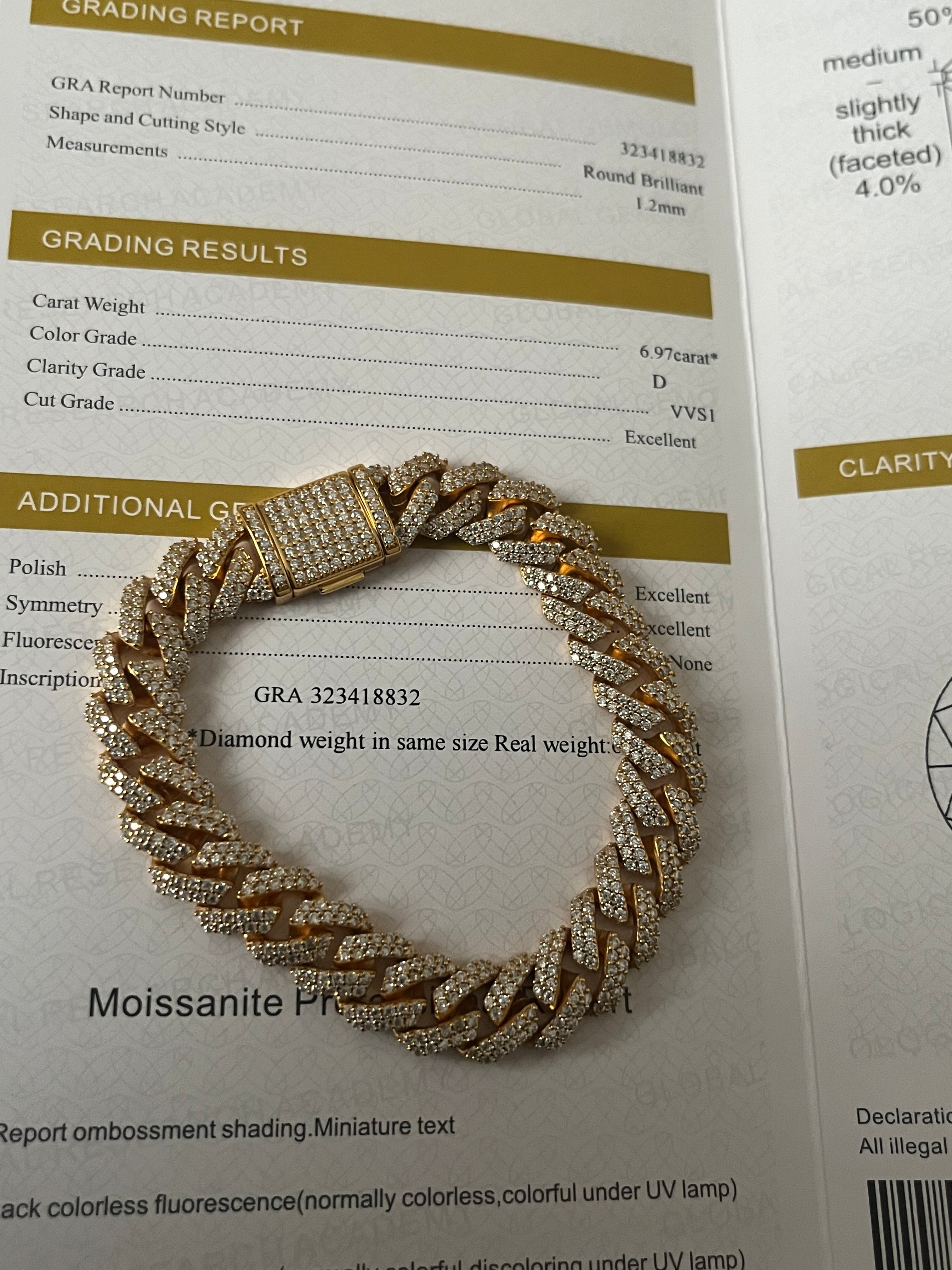 Cuban VVS1 bracelet (10mm)